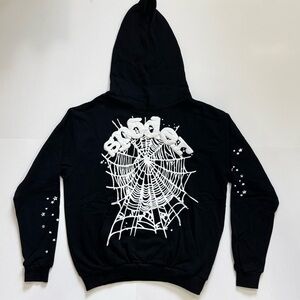 Black & White Spider Hoodie Size Small